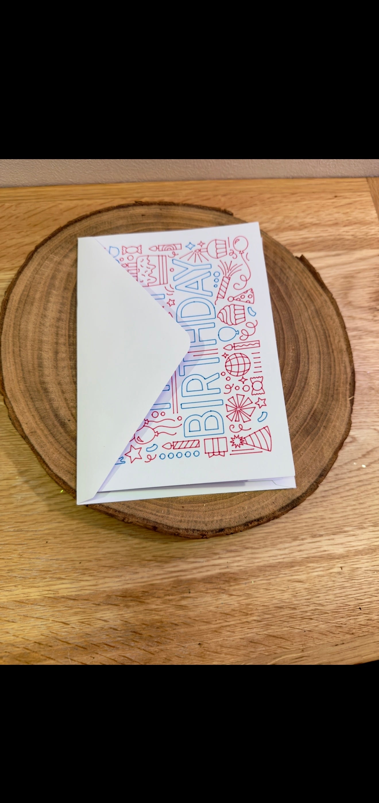 Birthday Doodle Delight Handmade Card