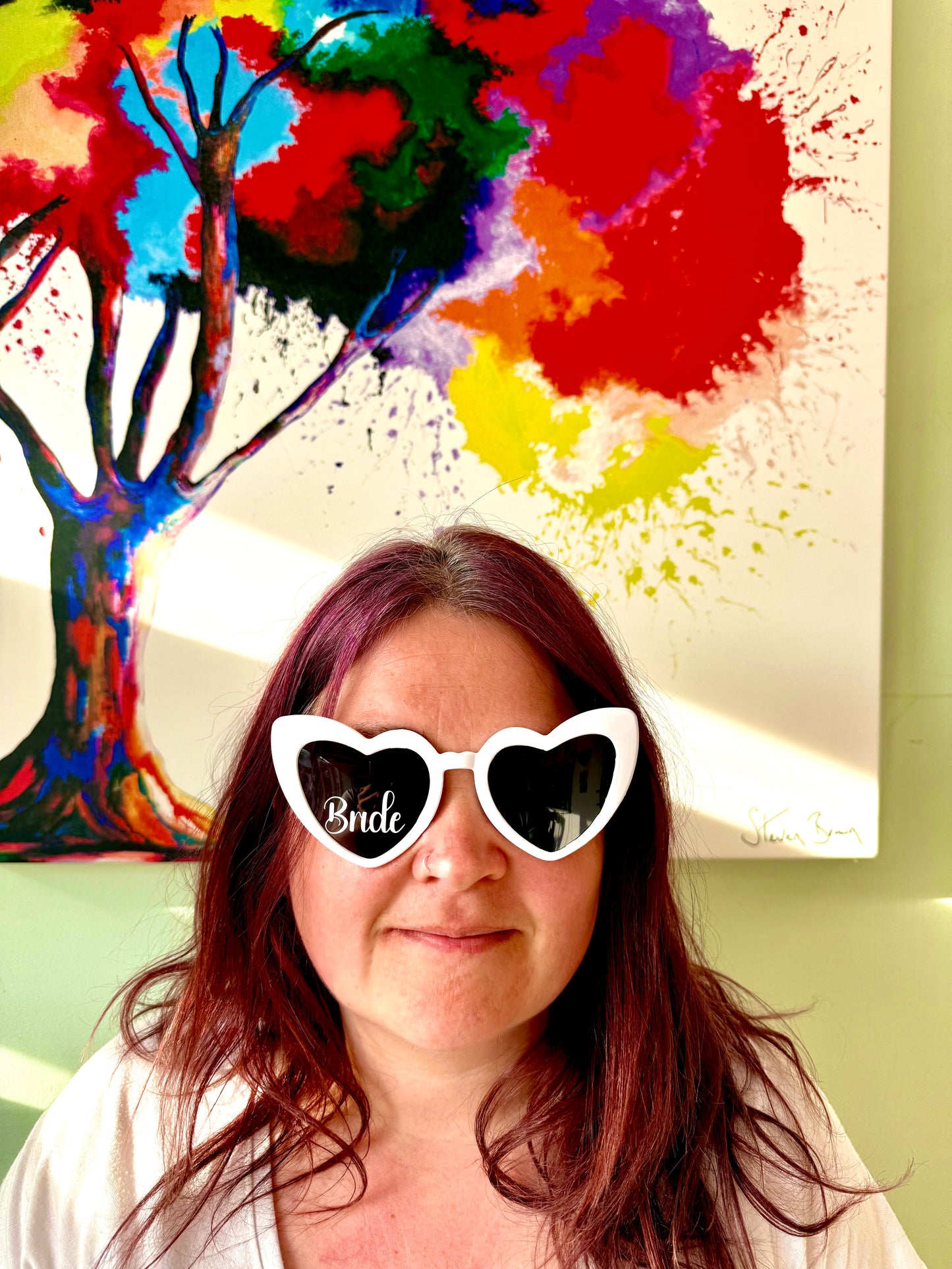 Personalised Wedding / Bridal Party Heart Sunglasses