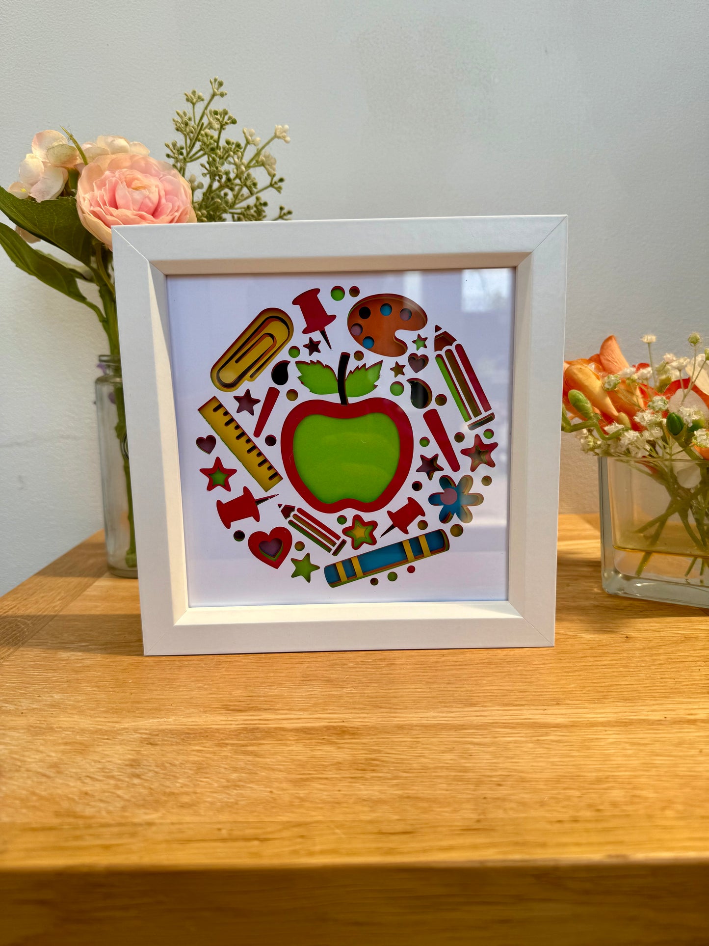 Learning Is Fun 3D Keepsake Box Frame – Available in White or Black Frame (3 Sizes)