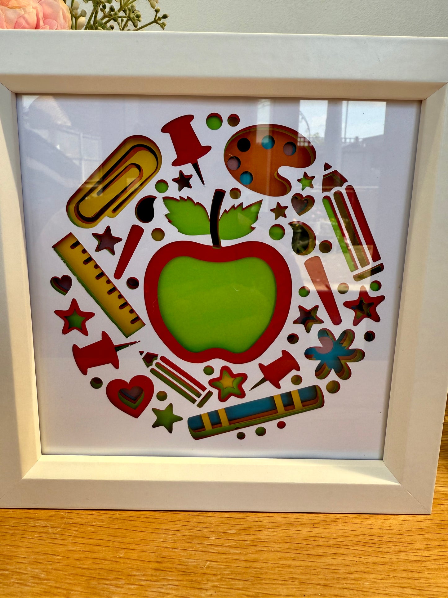 Learning Is Fun 3D Keepsake Box Frame – Available in White or Black Frame (3 Sizes)