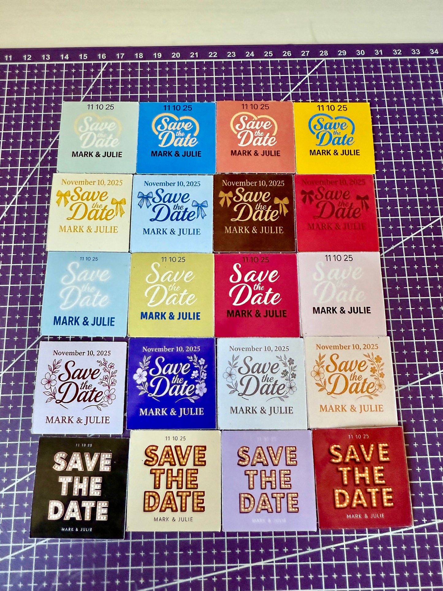 Magnetic Save the Date – Thumbnail Size (4cm x 4cm)