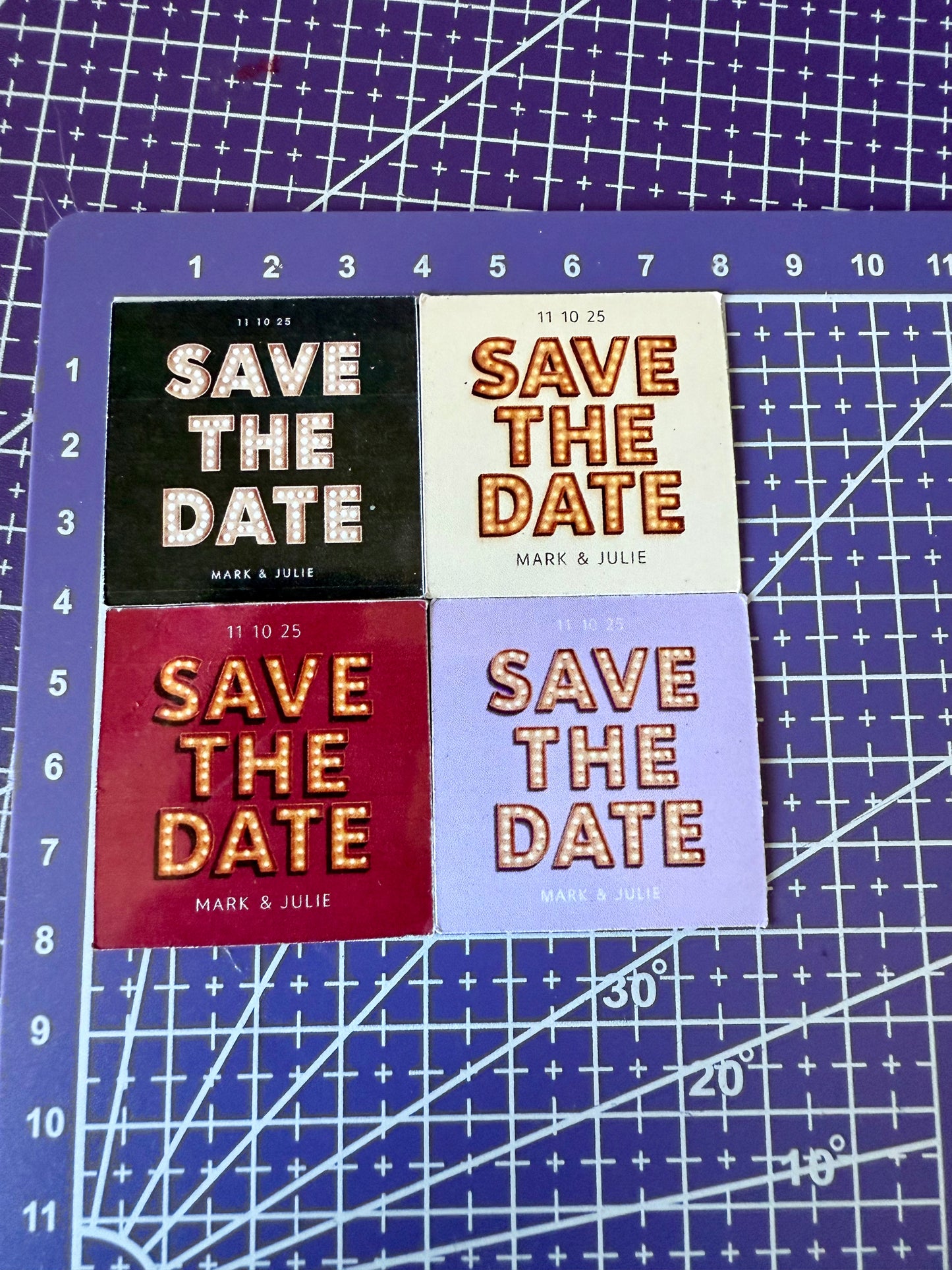 Magnetic Save the Date – Thumbnail Size (4cm x 4cm)