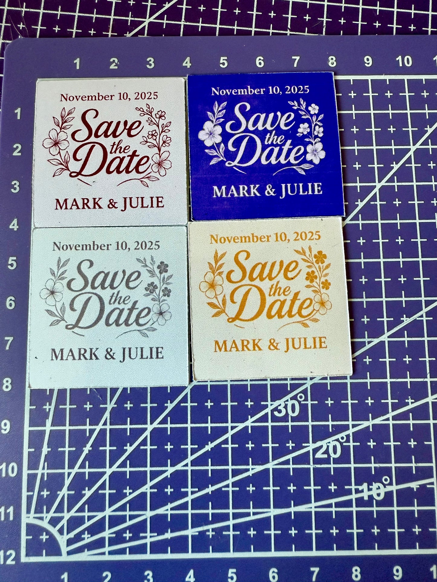 Magnetic Save the Date – Thumbnail Size (4cm x 4cm)