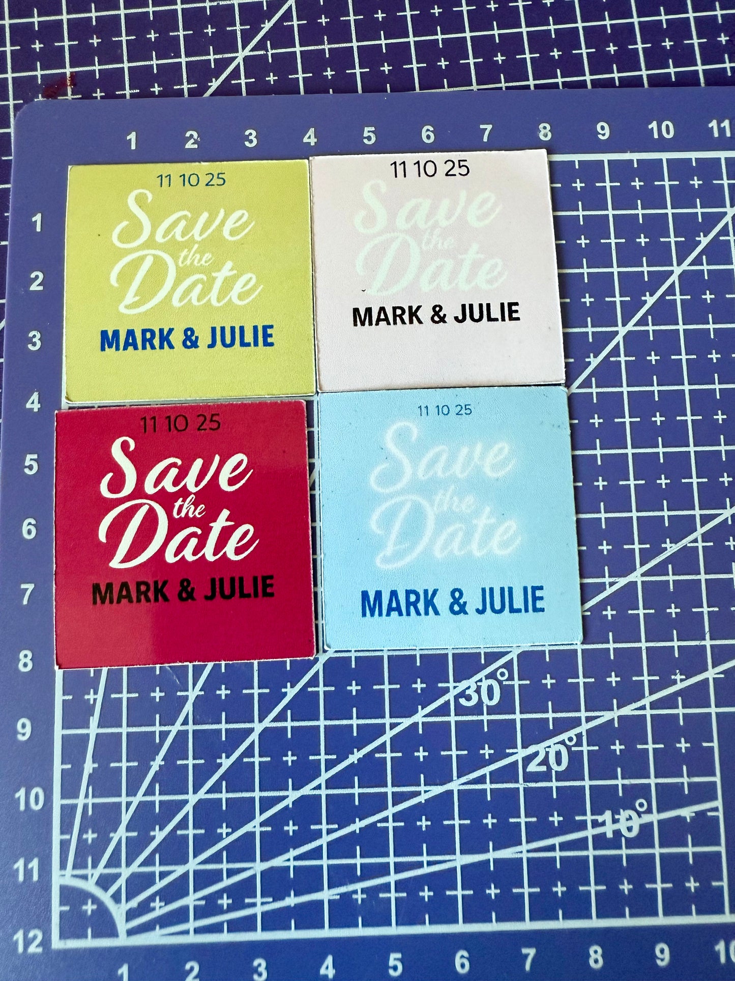 Magnetic Save the Date – Thumbnail Size (4cm x 4cm)