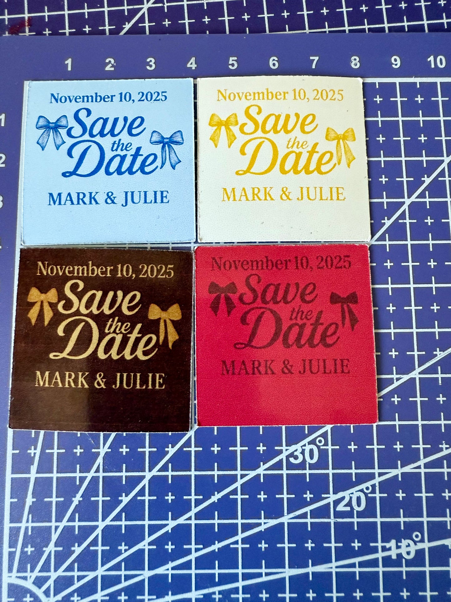 Magnetic Save the Date – Thumbnail Size (4cm x 4cm)