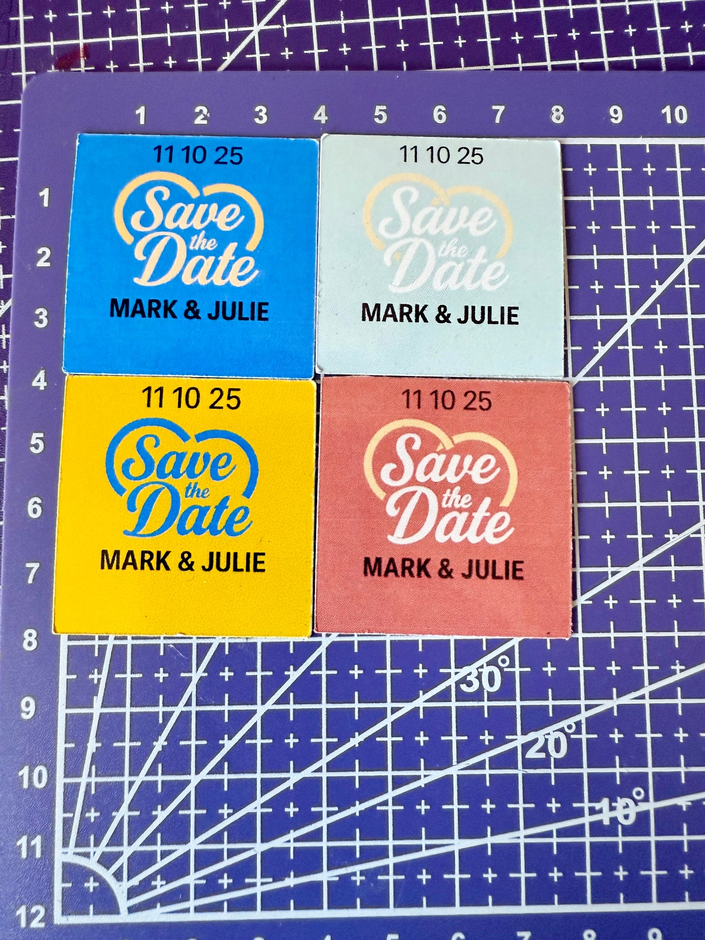 Magnetic Save the Date – Thumbnail Size (4cm x 4cm)