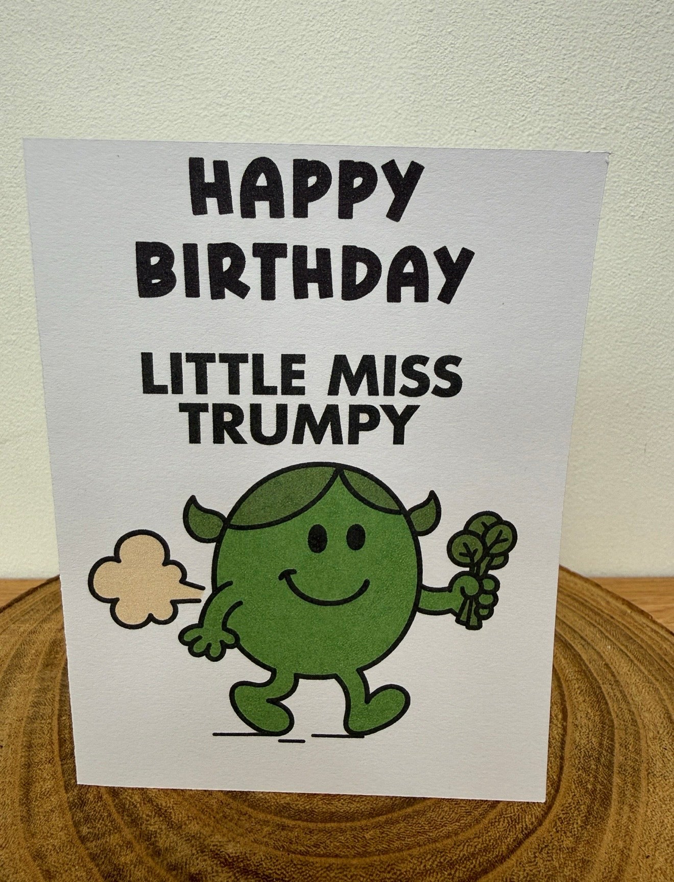 Mister & Misschief – Little Miss Trumpy Birthday Card (Funny Cheeky Humour)