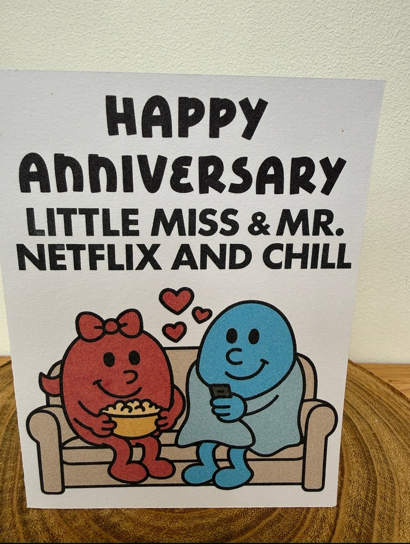Mister & Misschief – Little Miss & Mr. Netflix and Chill Anniversary Card