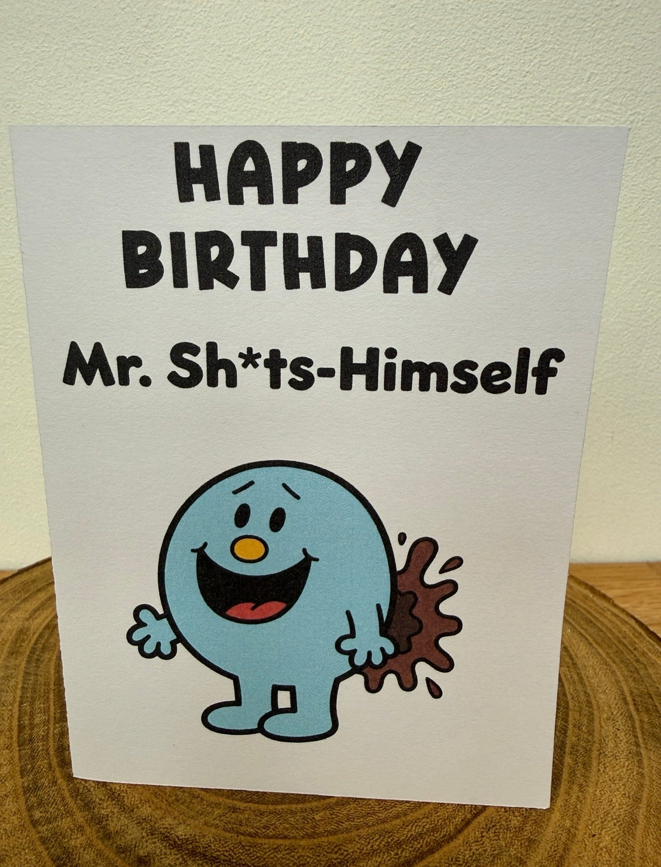 Mister & Misschief – Mr. Sh*ts-Himself Birthday Card (Rude Adult Humour)