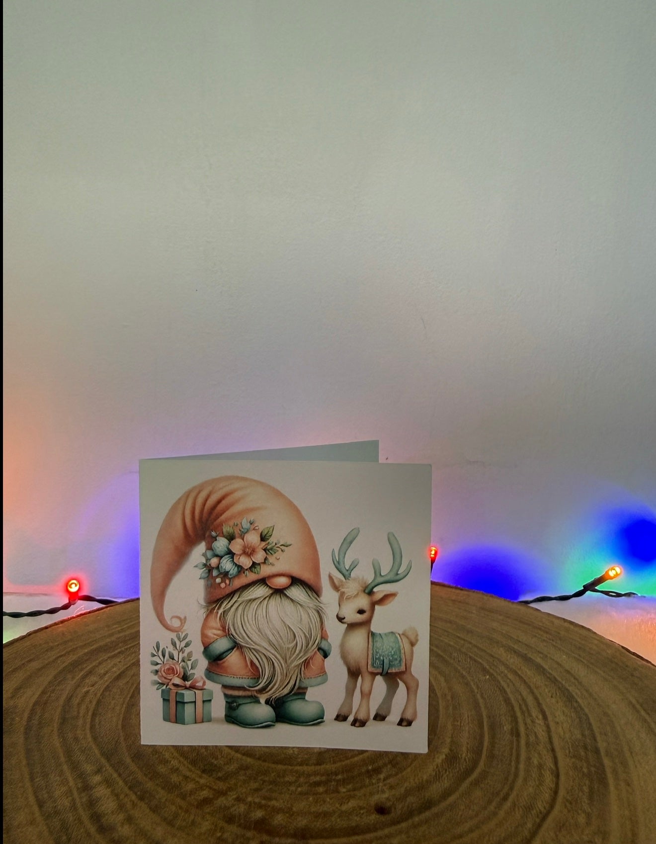 Pastel Gonk Collection – Set of 10 Small Square Christmas Cards with Envelopes