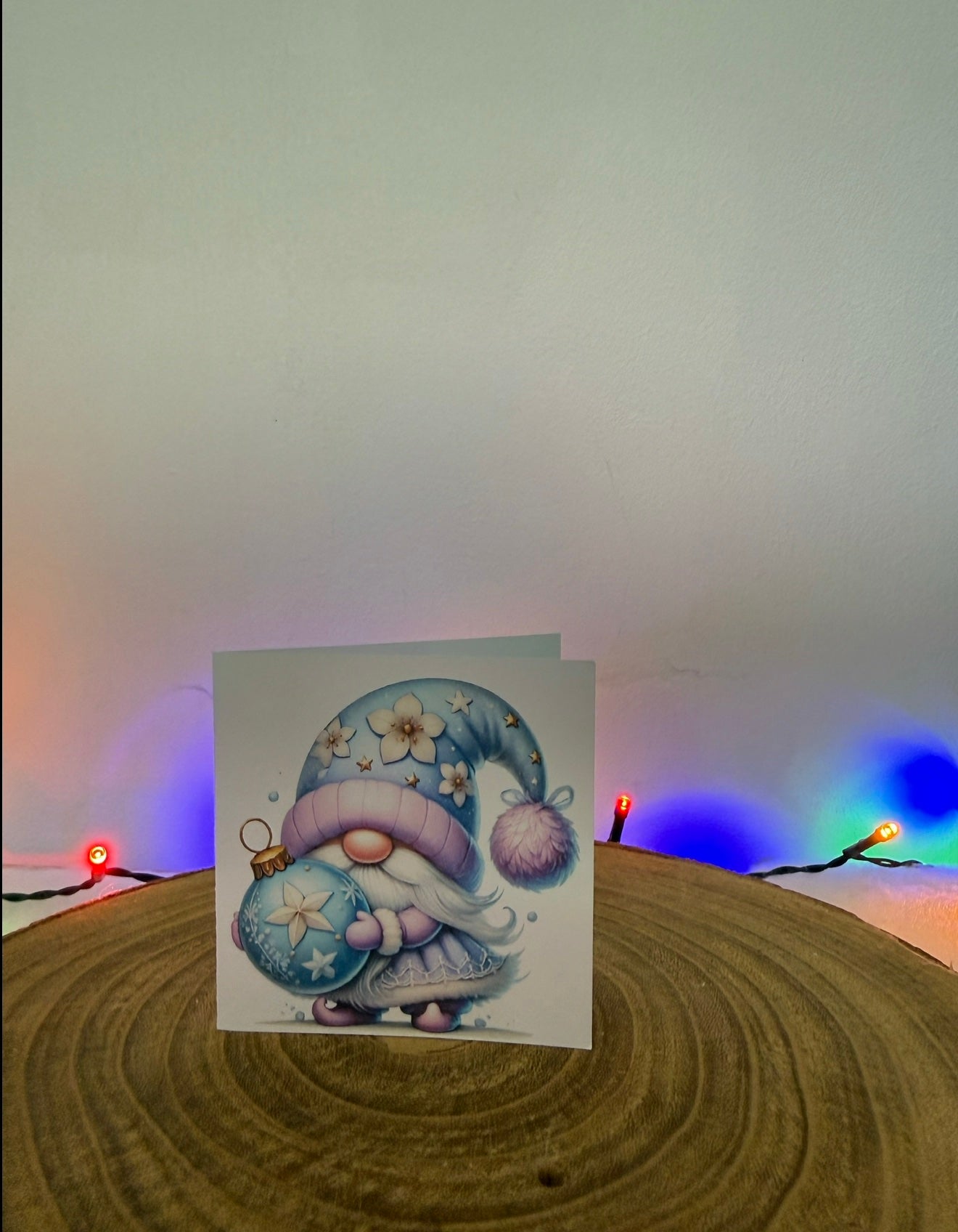 Pastel Gonk Collection – Set of 10 Small Square Christmas Cards with Envelopes