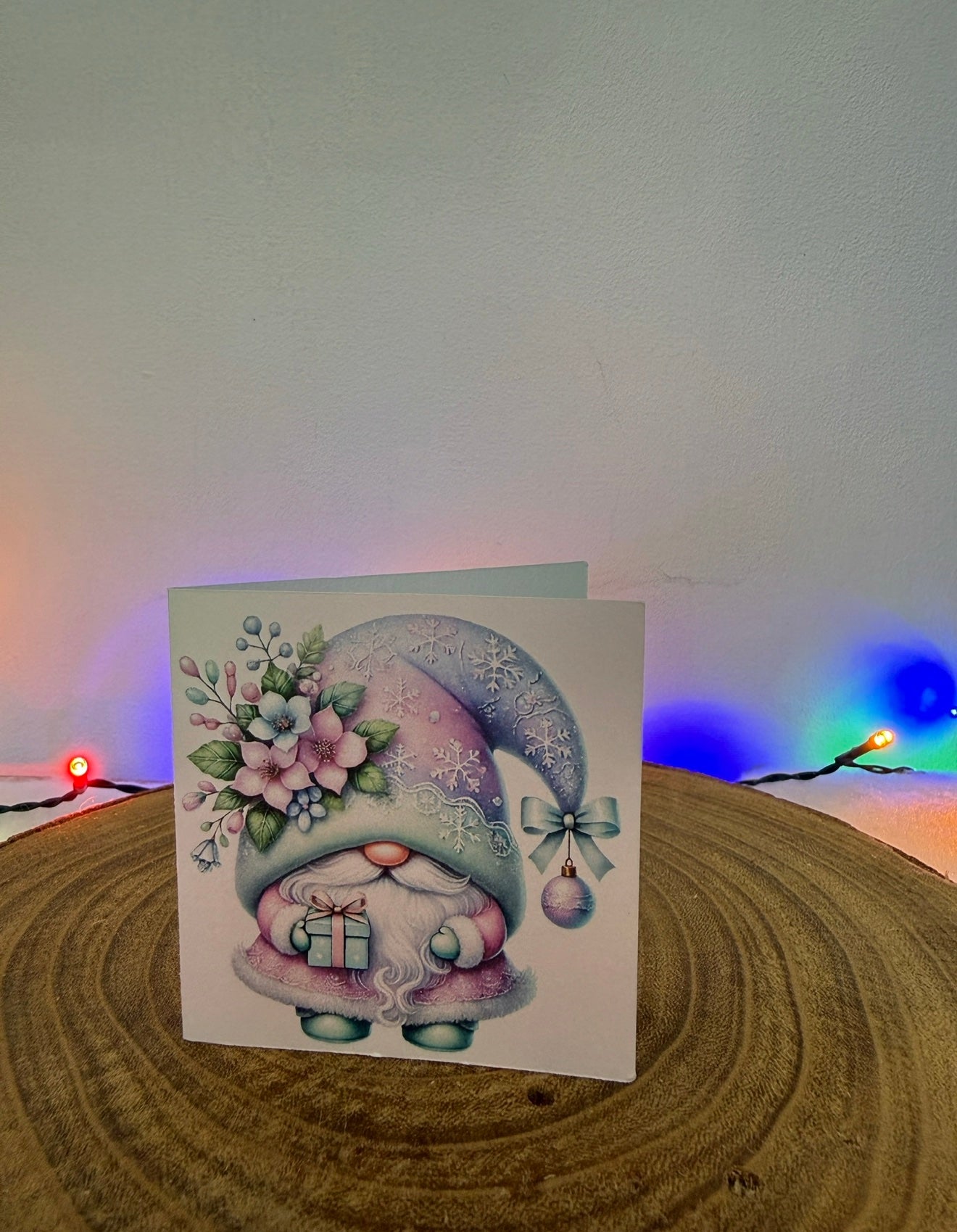 Pastel Gonk Collection – Set of 10 Small Square Christmas Cards with Envelopes