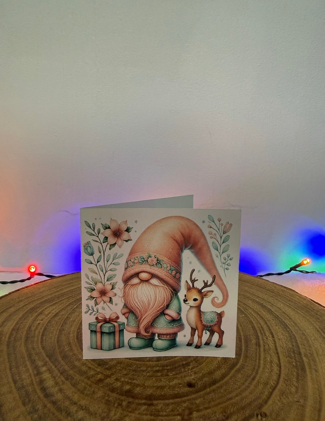 Pastel Gonk Collection – Set of 10 Small Square Christmas Cards with Envelopes