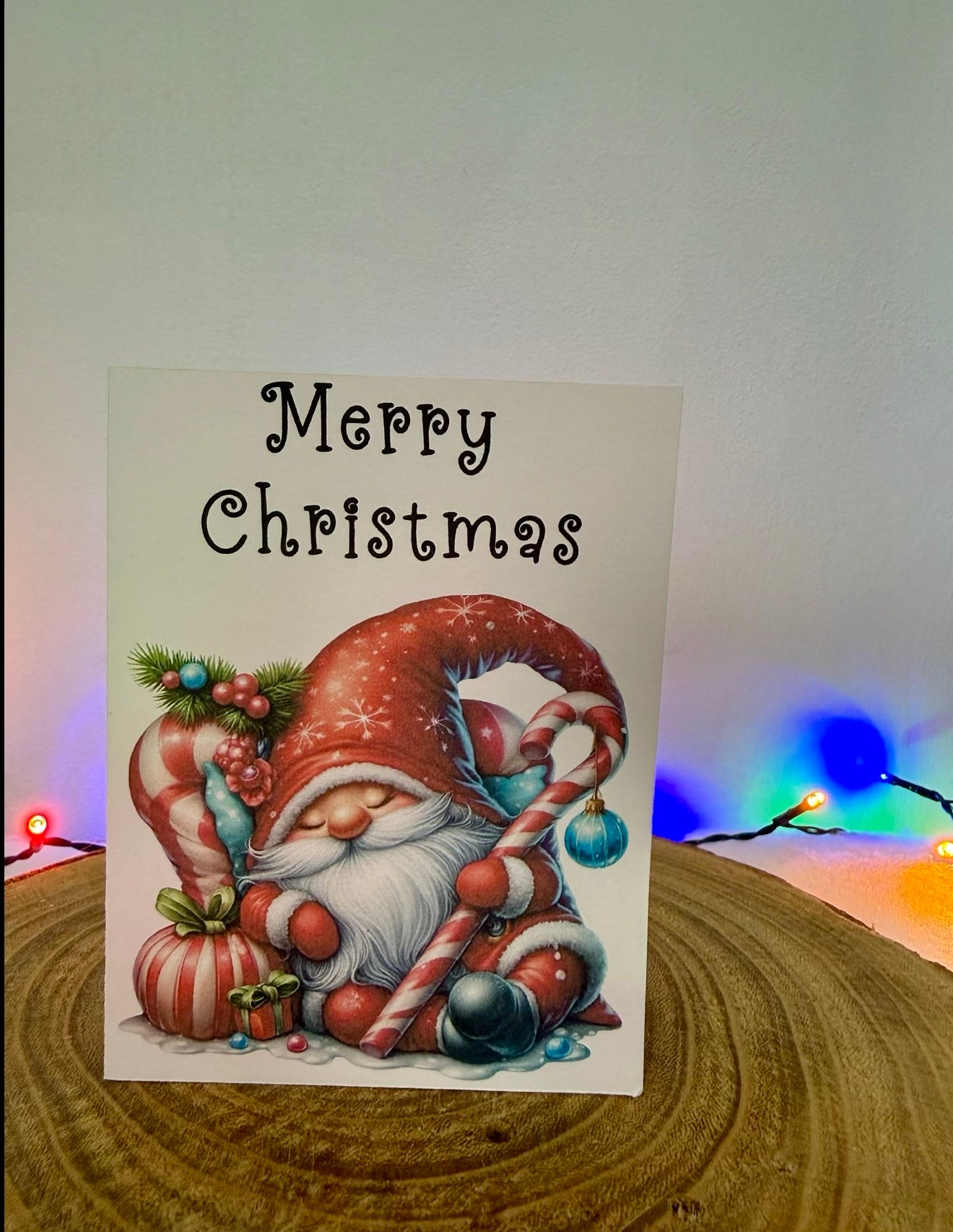 Candy Cane Gonk Collection – Set of 10 Christmas Cards with Envelopes