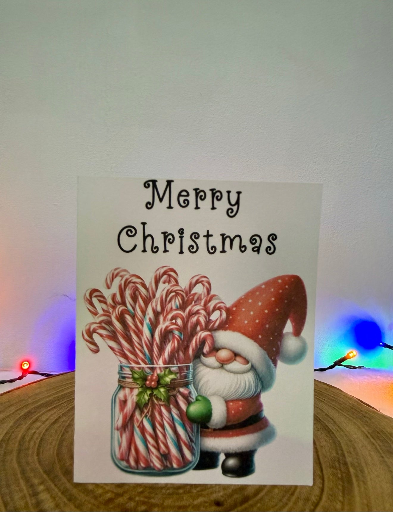 Candy Cane Gonk Collection – Set of 10 Christmas Cards with Envelopes