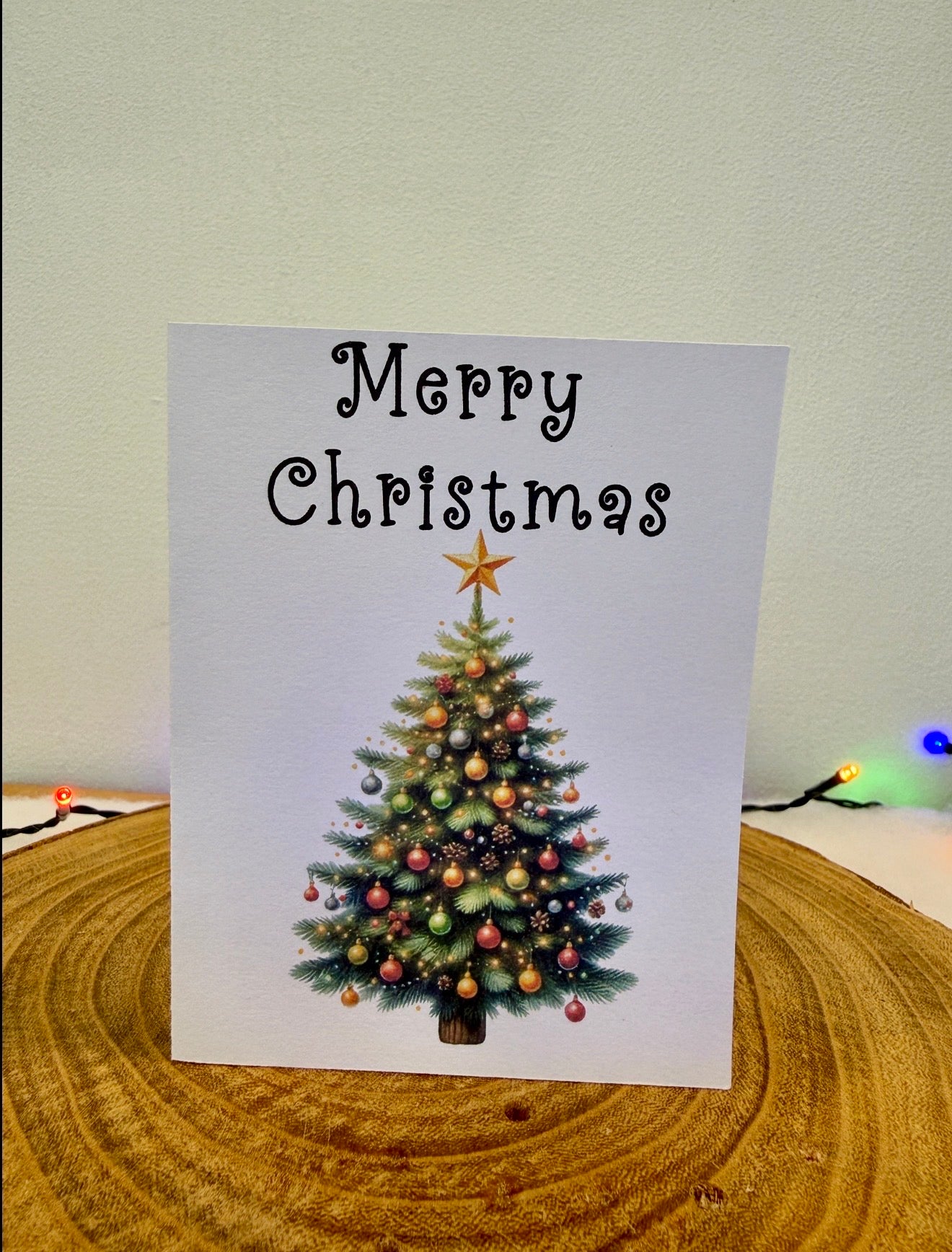 Decorated Christmas Tree Collection – Set of 10 Christmas Cards with Envelopes