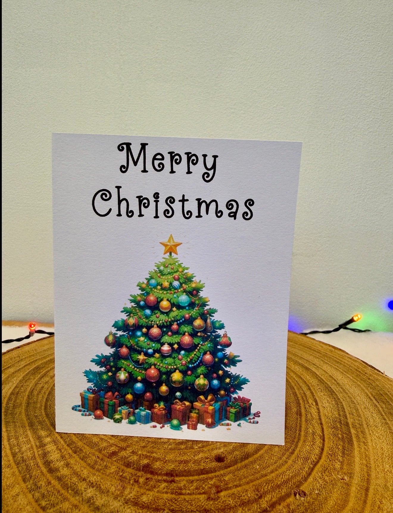 Decorated Christmas Tree Collection – Set of 10 Christmas Cards with Envelopes