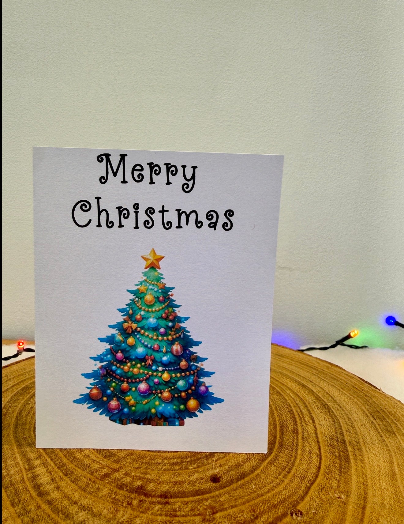 Decorated Christmas Tree Collection – Set of 10 Christmas Cards with Envelopes