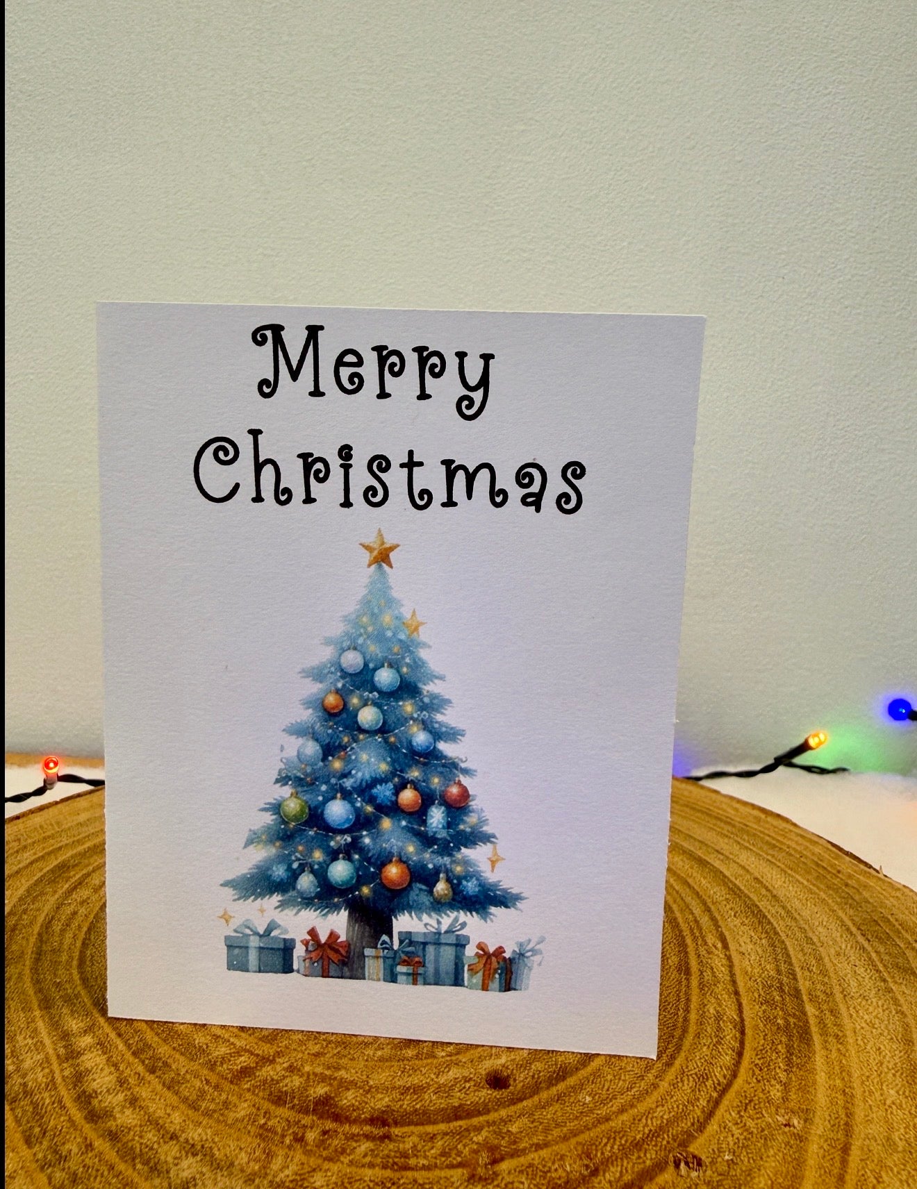 Decorated Christmas Tree Collection – Set of 10 Christmas Cards with Envelopes