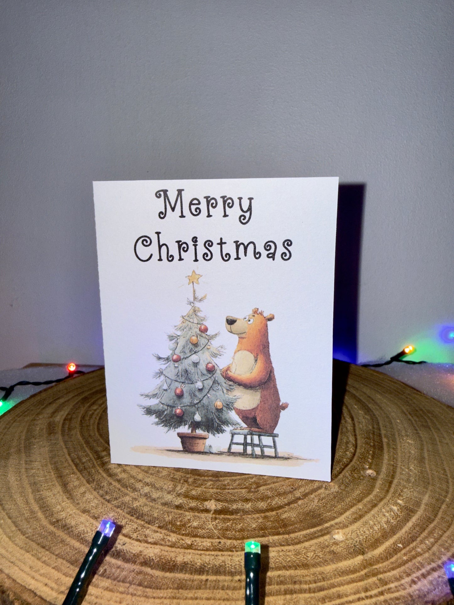 Festive Bear Collection – Set of 8 Christmas Cards with Envelopes