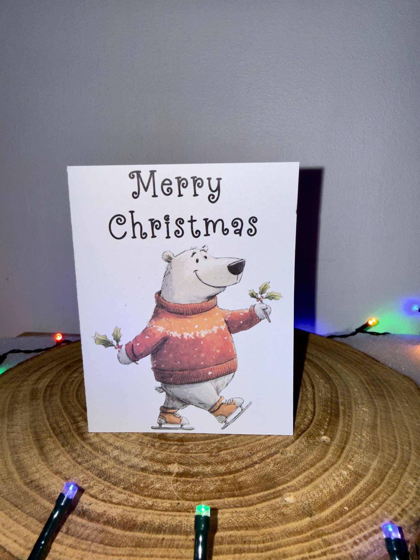 Festive Bear Collection – Set of 8 Christmas Cards with Envelopes