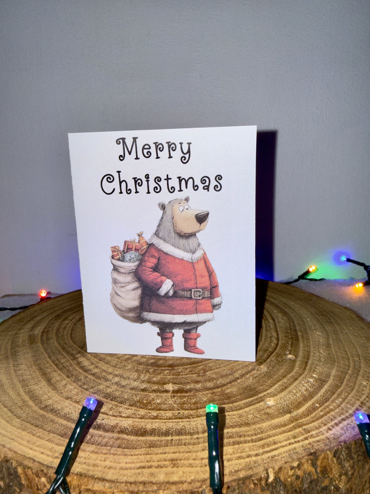 Festive Bear Collection – Set of 8 Christmas Cards with Envelopes