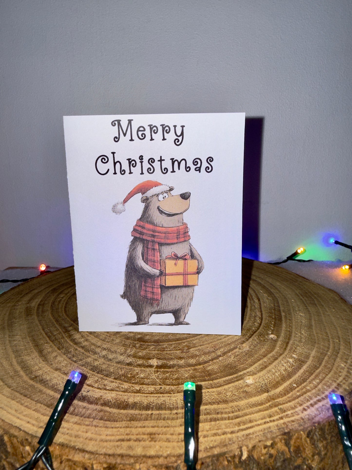 Festive Bear Collection – Set of 8 Christmas Cards with Envelopes