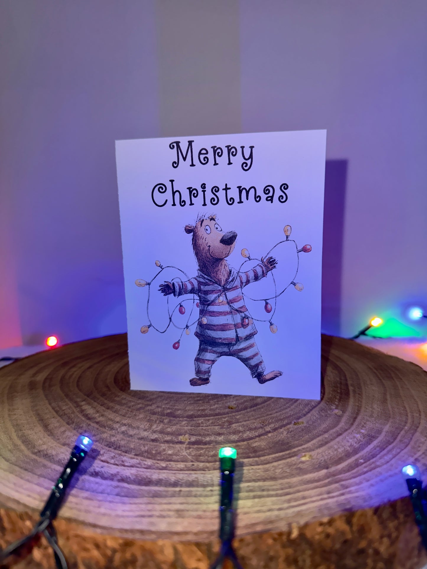Festive Bear Collection – Set of 8 Christmas Cards with Envelopes