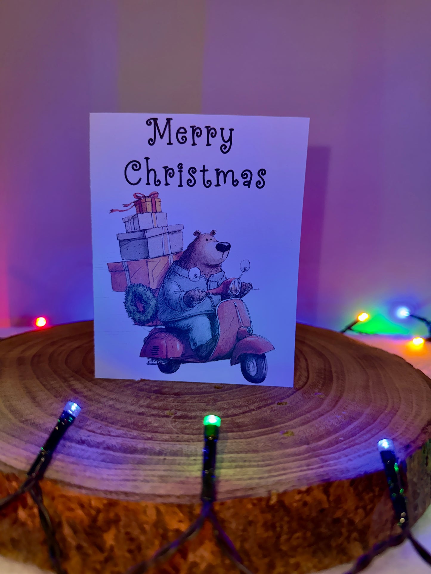 Festive Bear Collection – Set of 8 Christmas Cards with Envelopes