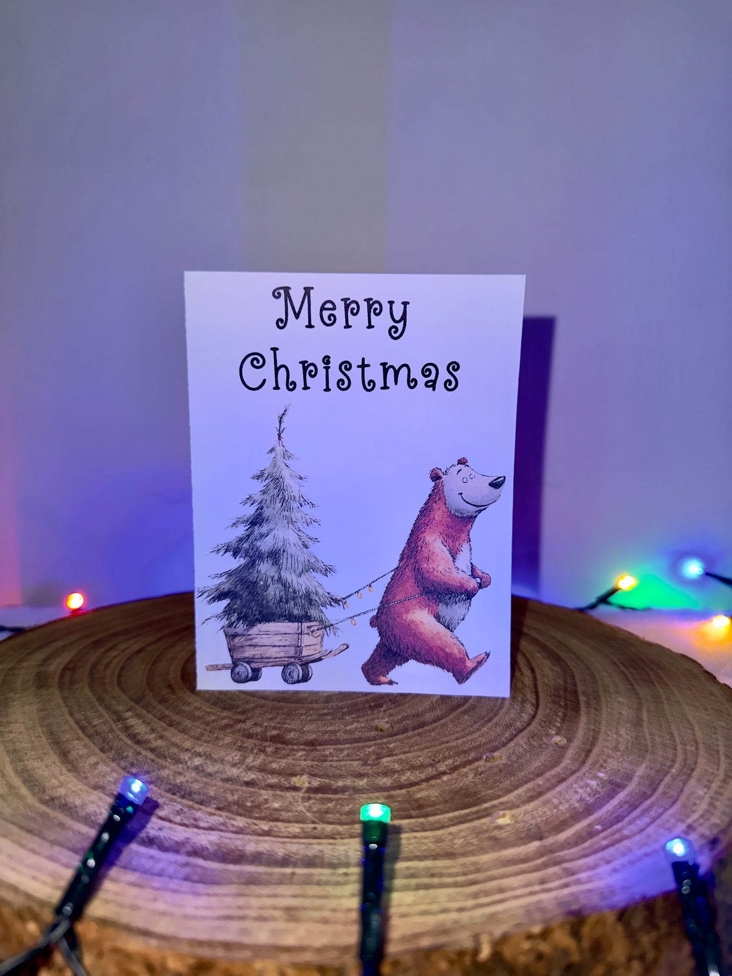 Festive Bear Collection – Set of 8 Christmas Cards with Envelopes