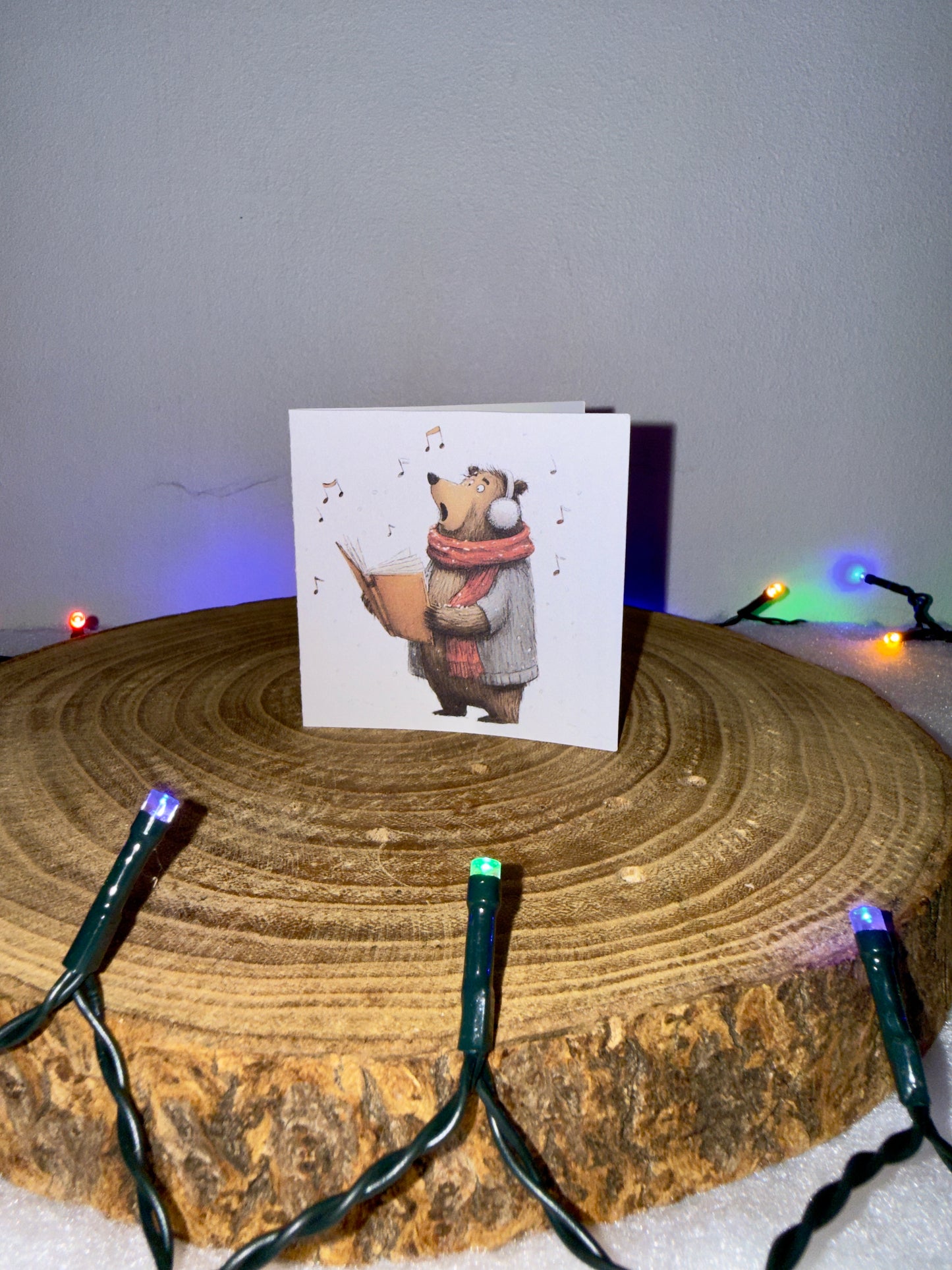 Festive Bear Collection – Set of 8 Small Christmas Cards with Envelopes