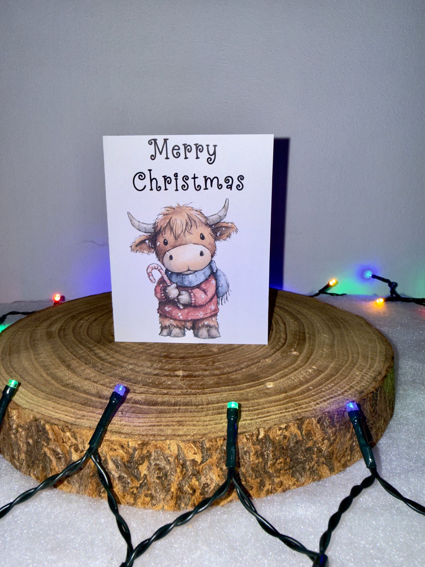 Festive Highland Cow Collection – Set of 10 Christmas Cards with Envelopes