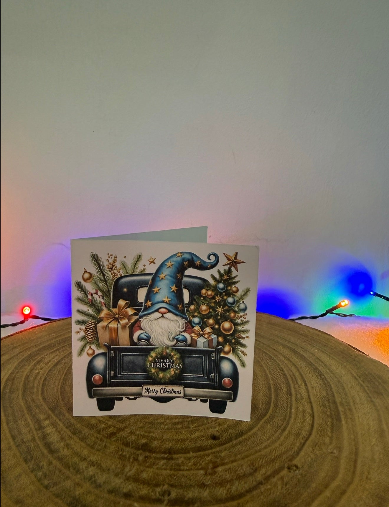 Gonk Truck Adventures – Set of 10 Small Square Christmas Cards with Envelopes