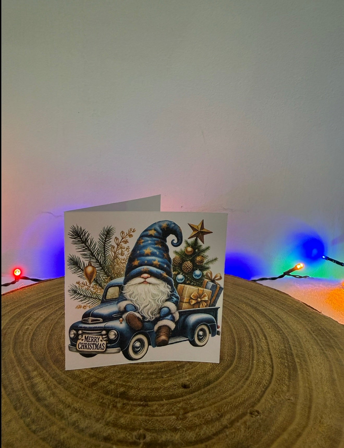 Gonk Truck Adventures – Set of 10 Small Square Christmas Cards with Envelopes