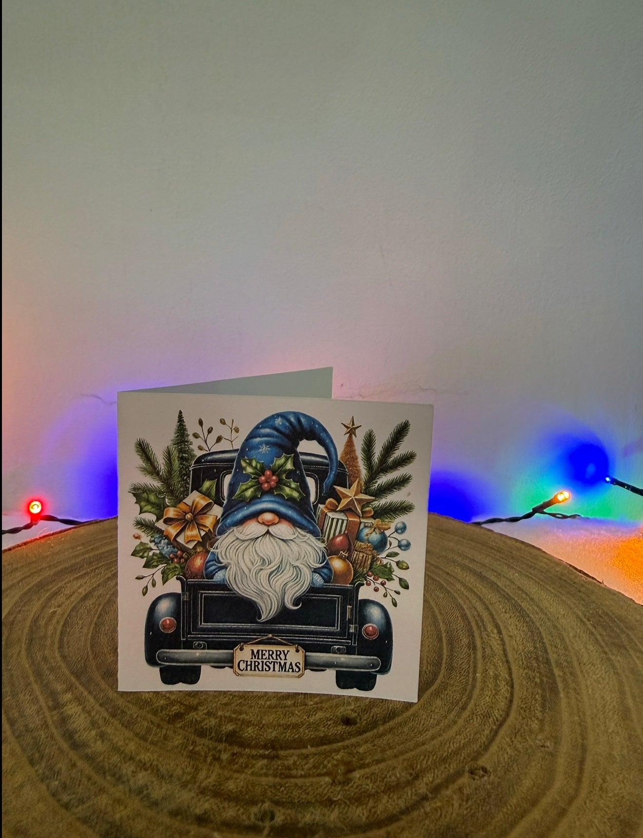 Gonk Truck Adventures – Set of 10 Small Square Christmas Cards with Envelopes