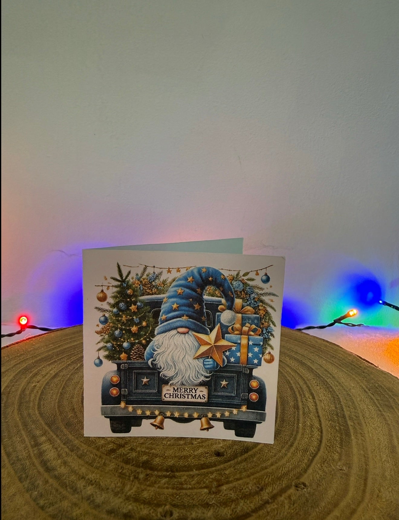 Gonk Truck Adventures – Set of 10 Small Square Christmas Cards with Envelopes