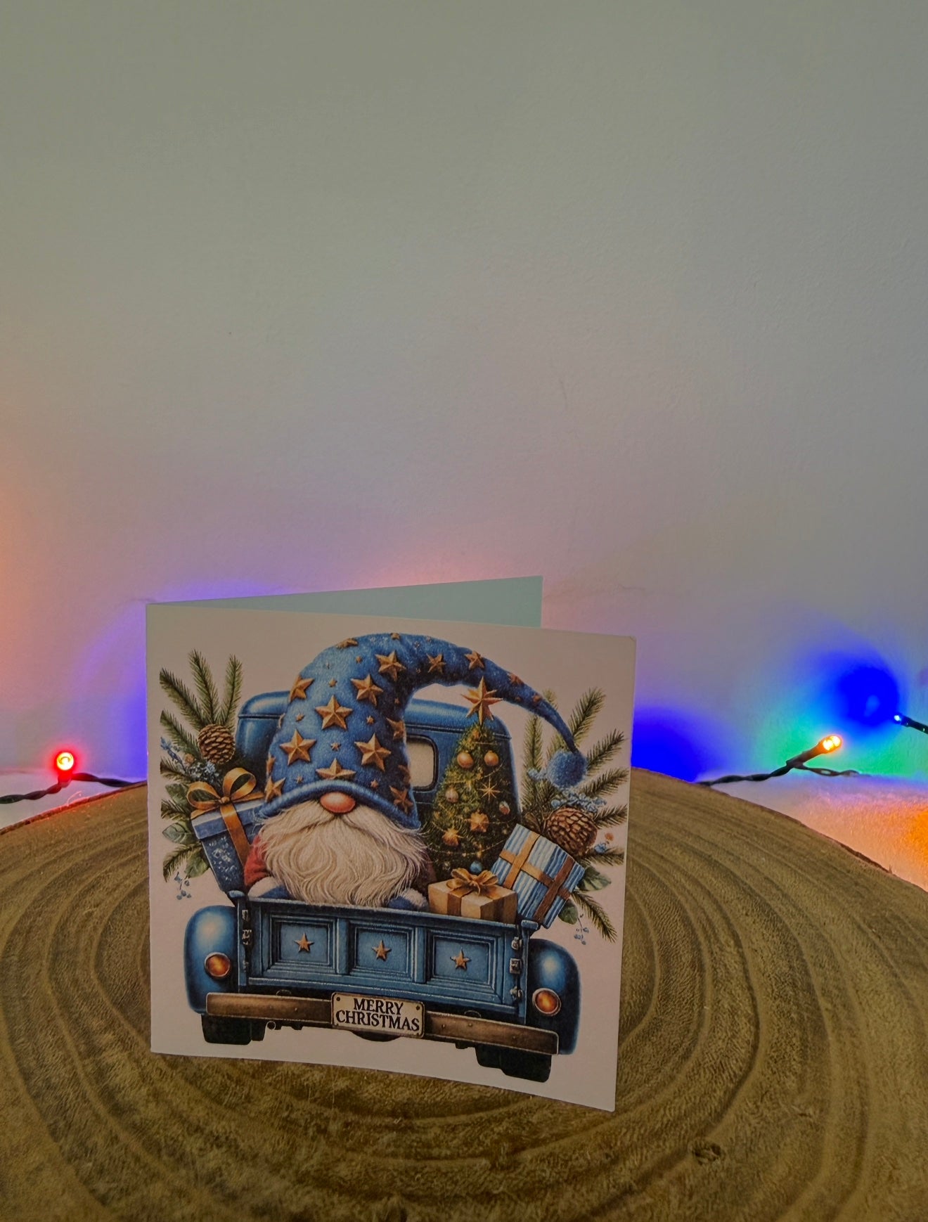 Gonk Truck Adventures – Set of 10 Small Square Christmas Cards with Envelopes