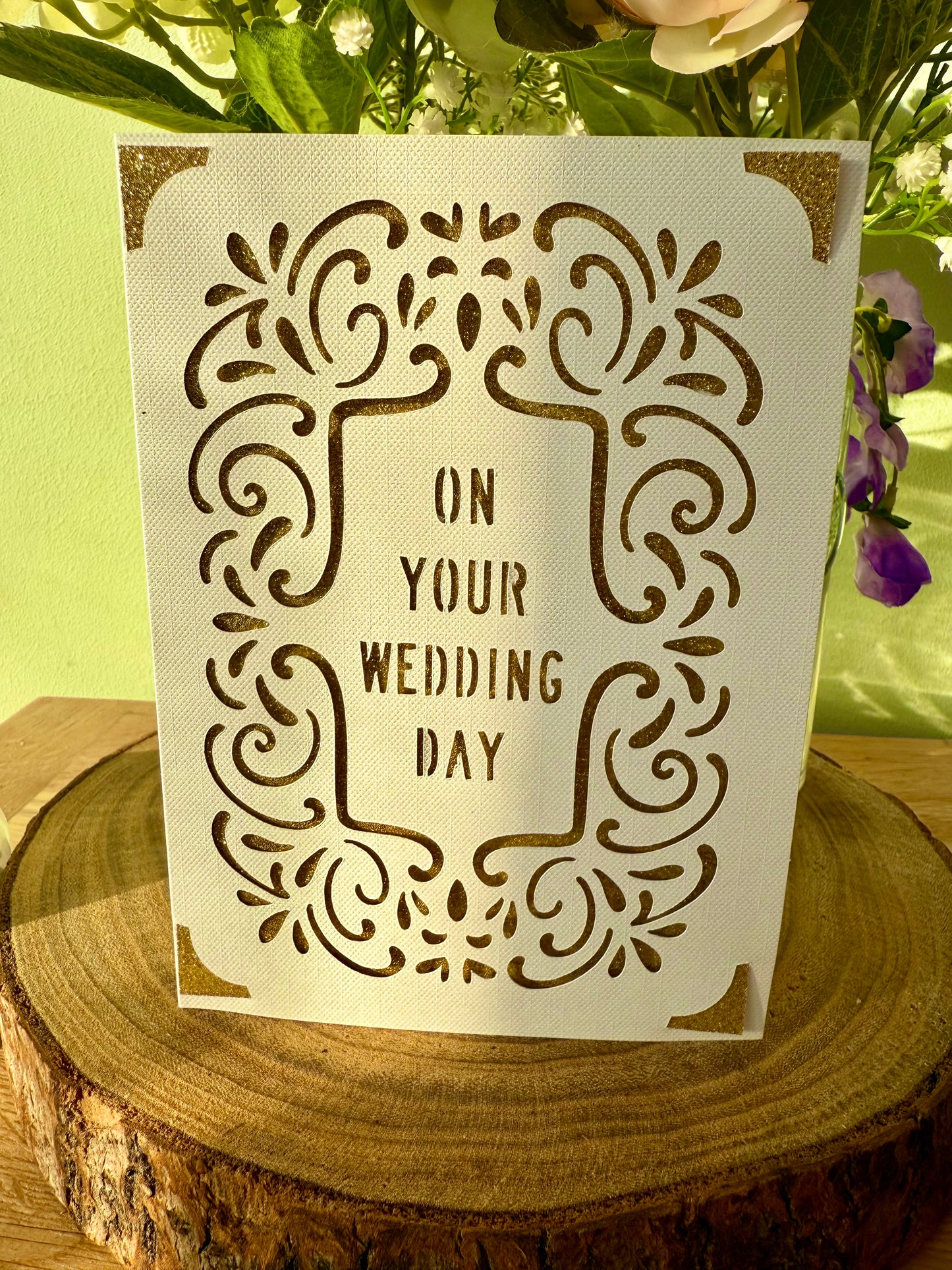 On your Wedding Day cutaway card