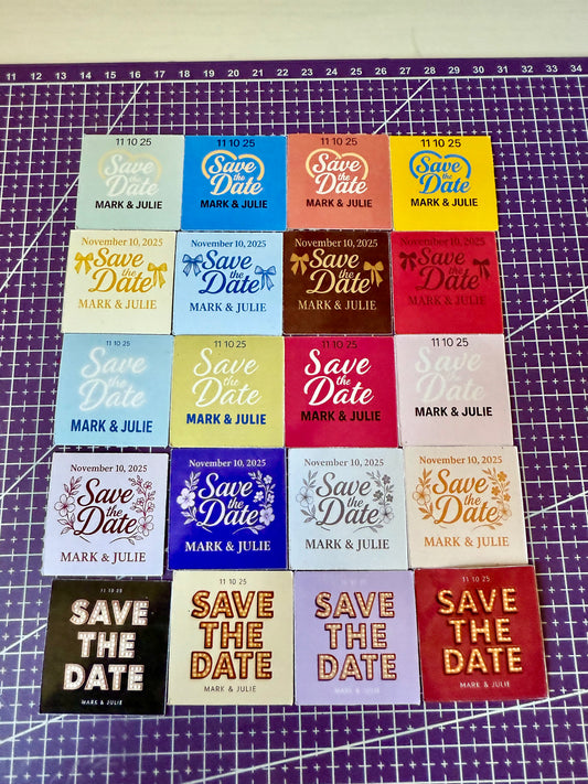Magnetic Save the Date – Thumbnail Size (4cm x 4cm)