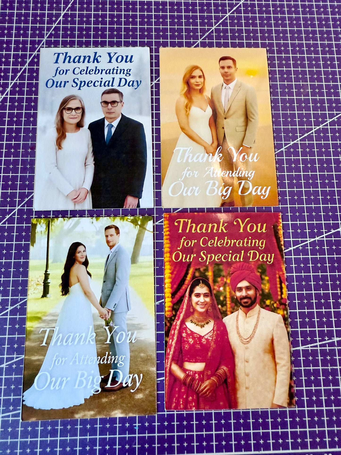 Personalised Photo Wedding Magnet – 7x10cm (Save the Date / Thank You / Favour)