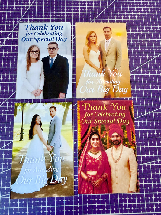 Personalised Photo Wedding Magnet – 7x10cm (Save the Date / Thank You / Favour)