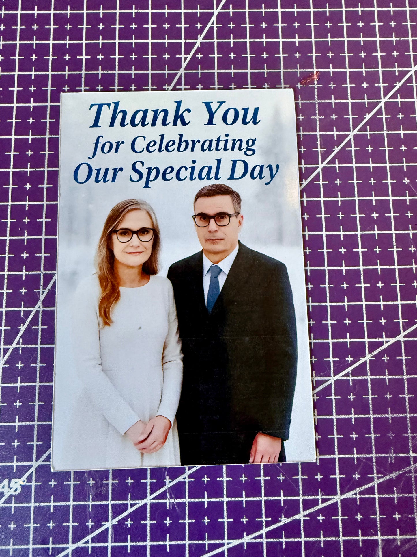 Personalised Photo Wedding Magnet – 7x10cm (Save the Date / Thank You / Favour)
