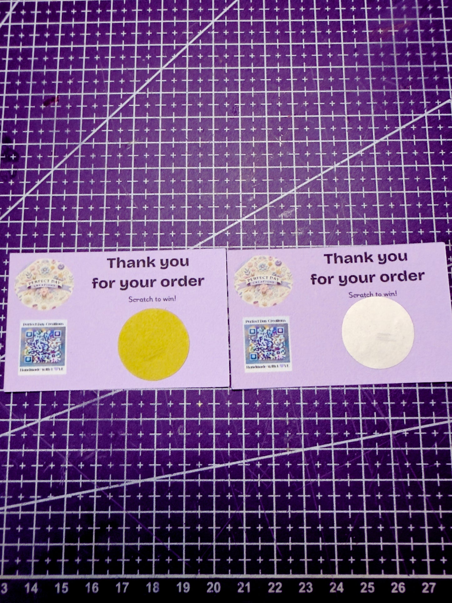 Custom Thank You / Promo Scratch Cards – Make Your Business Unforgettable!