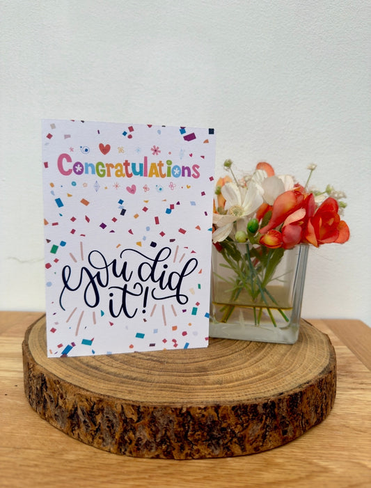 Bursting with Pride – You Did It! Card