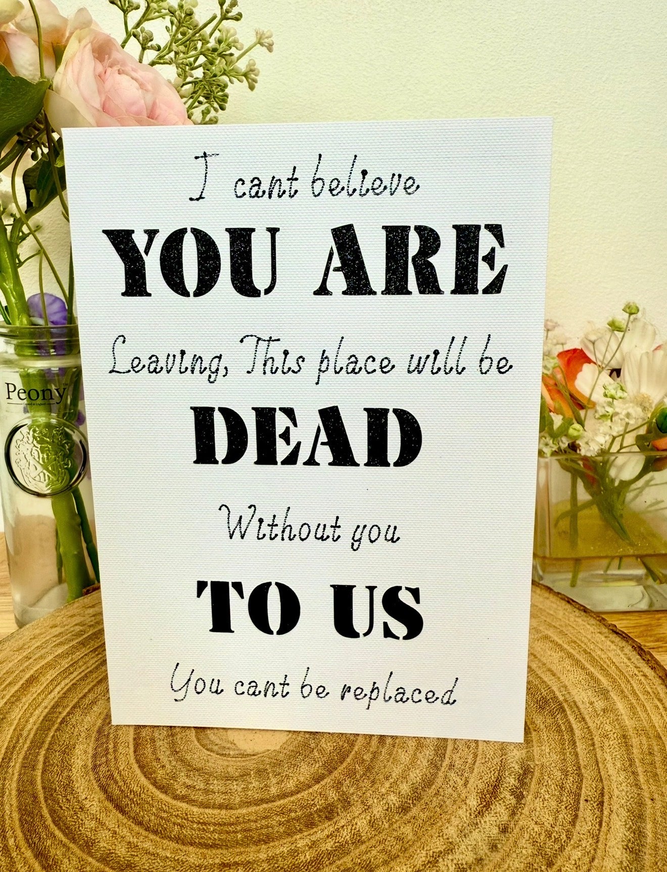 “You’re Dead to Us” – Dark Humour Leaving Card for Colleagues