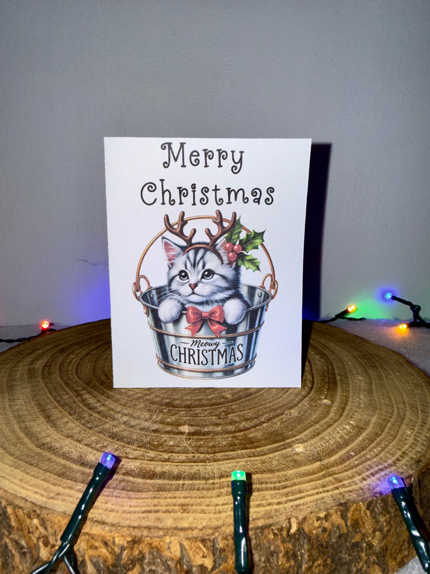 Meowy Christmas Collection – Set of 10 Festive Cat Cards with Envelopes