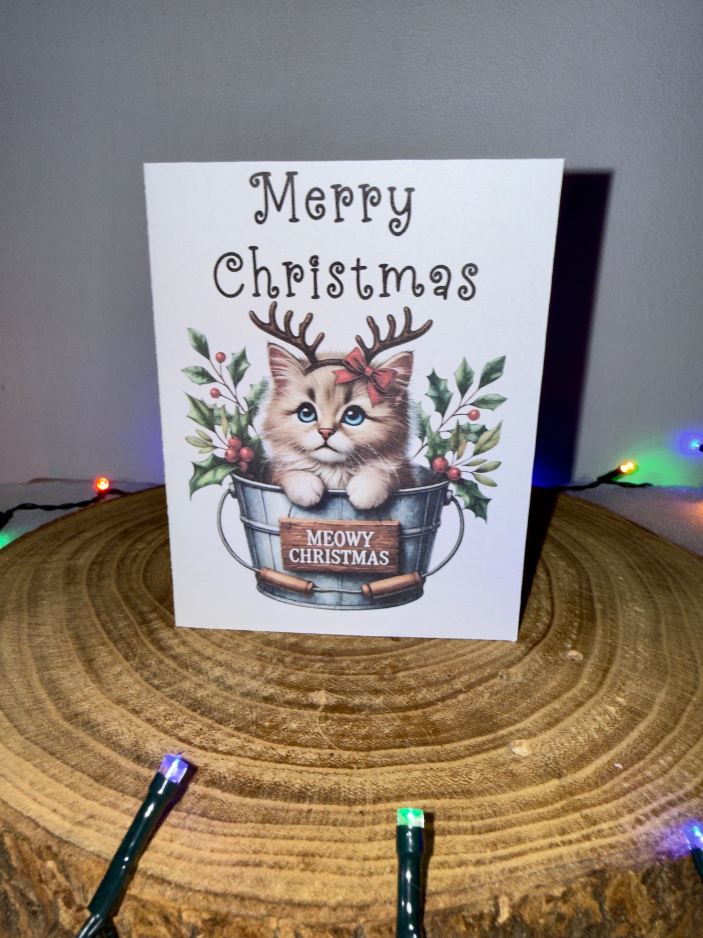 Meowy Christmas Collection – Set of 10 Festive Cat Cards with Envelopes