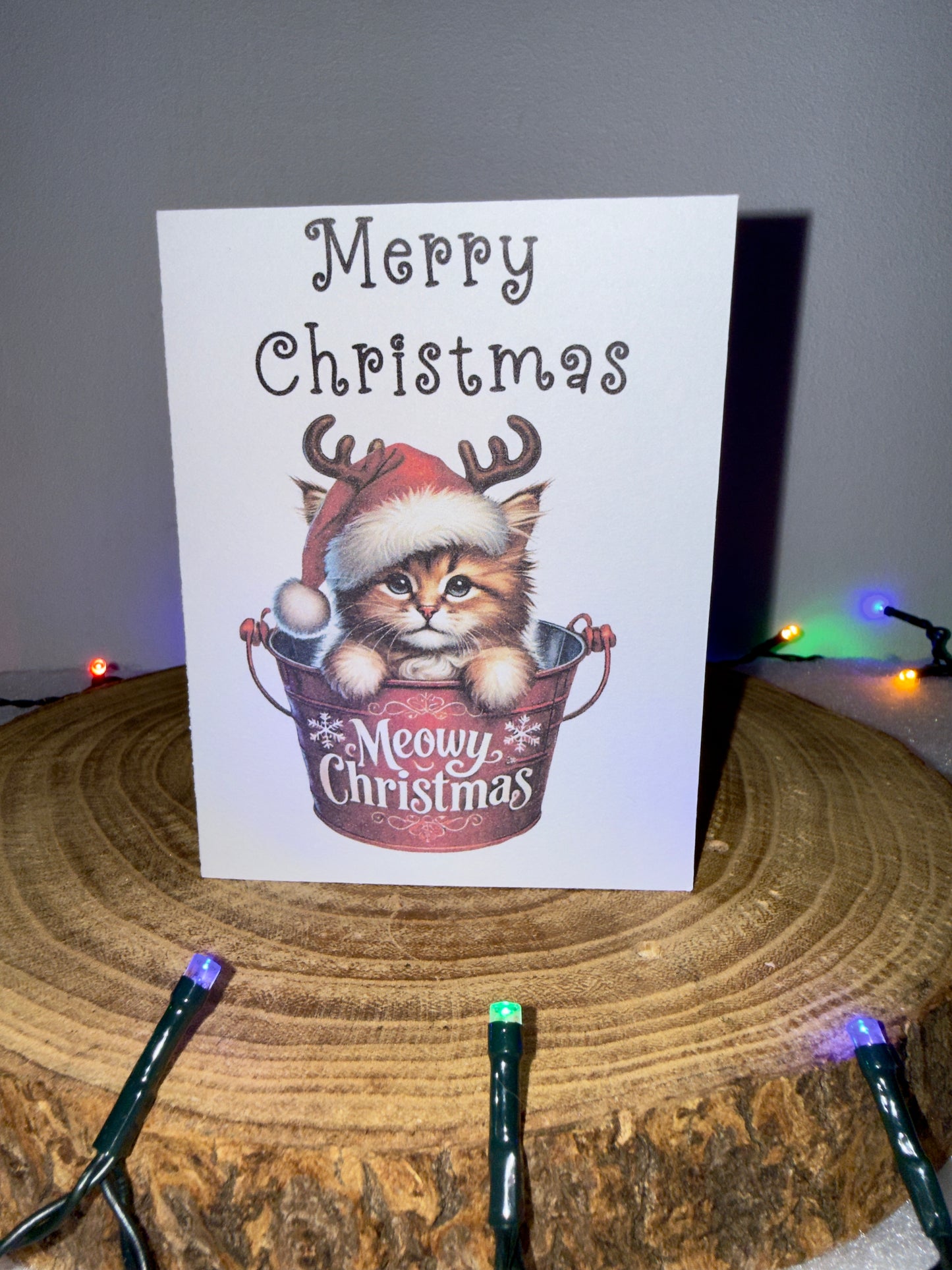 Meowy Christmas Collection – Set of 10 Festive Cat Cards with Envelopes