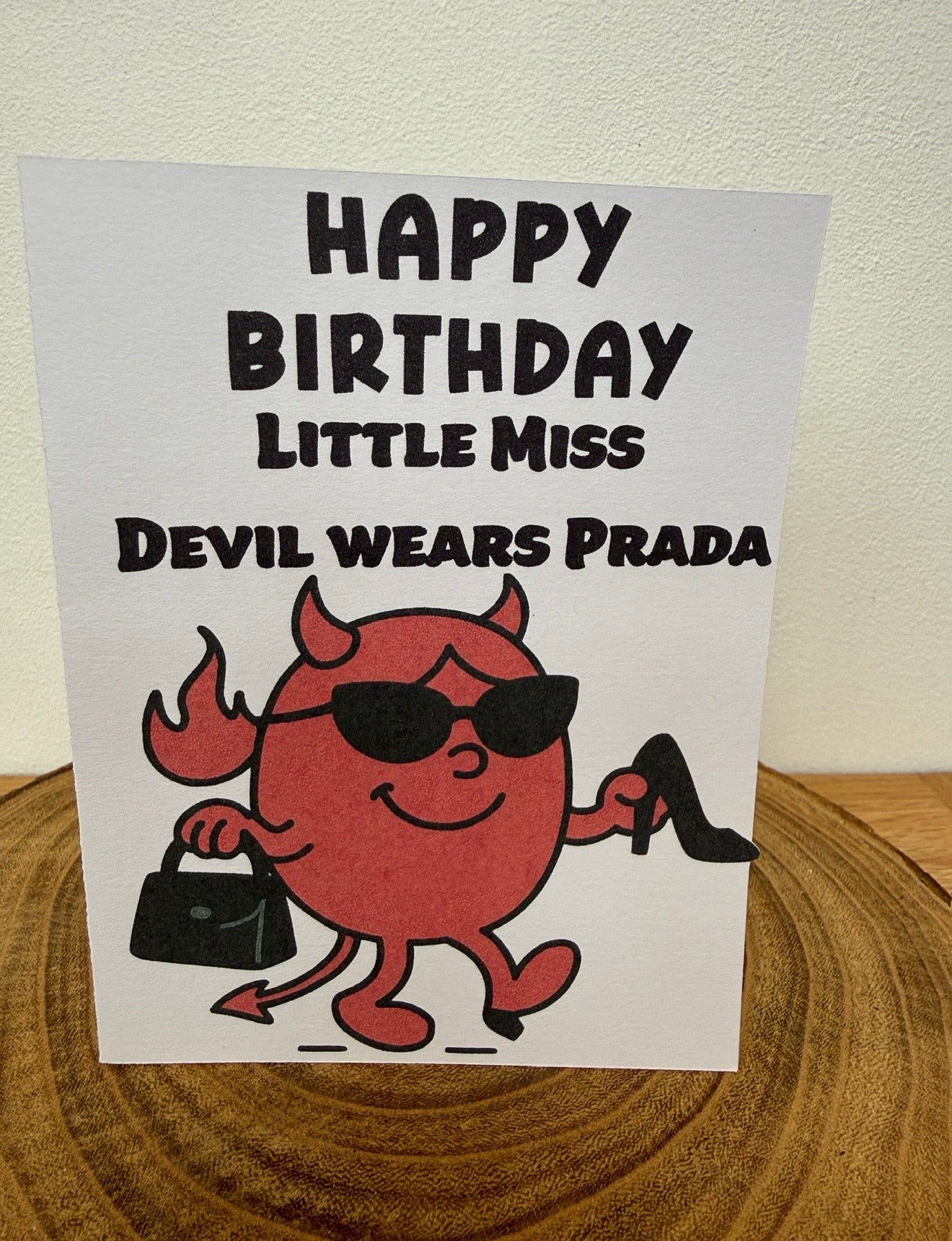 Mister & Misschief – Little Miss Devil Wears Prada Birthday Card