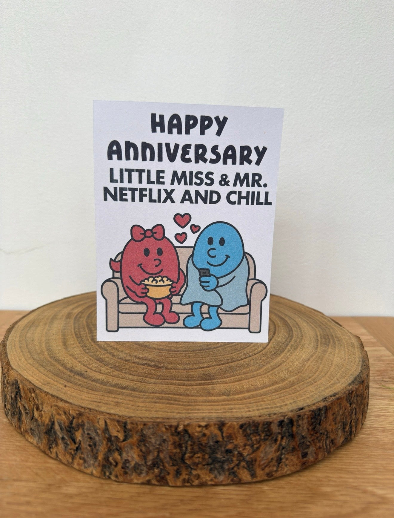 Mister & Misschief – Little Miss & Mr. Netflix and Chill Anniversary Card